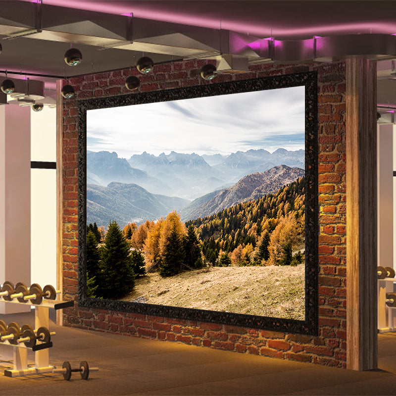 Autumn Forest Scenery Wall Mural Contemporary Home Decor for Sitting Room