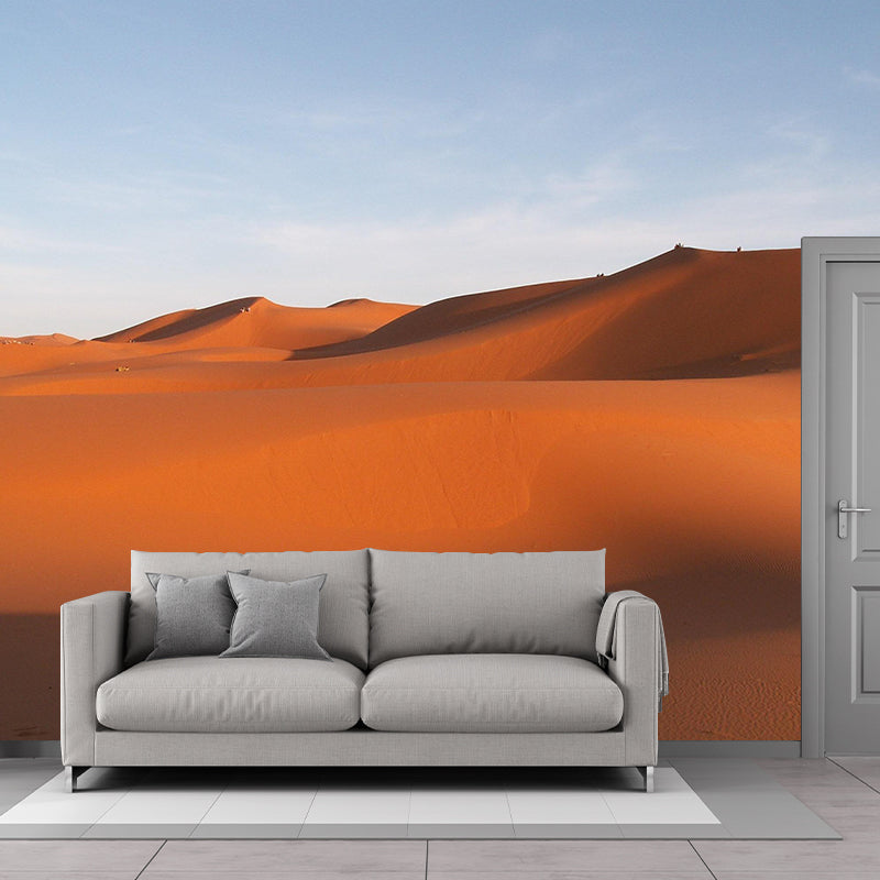Soft Color Desert Landscape Mural Decal Modern Wall Covering for Sitting Room
