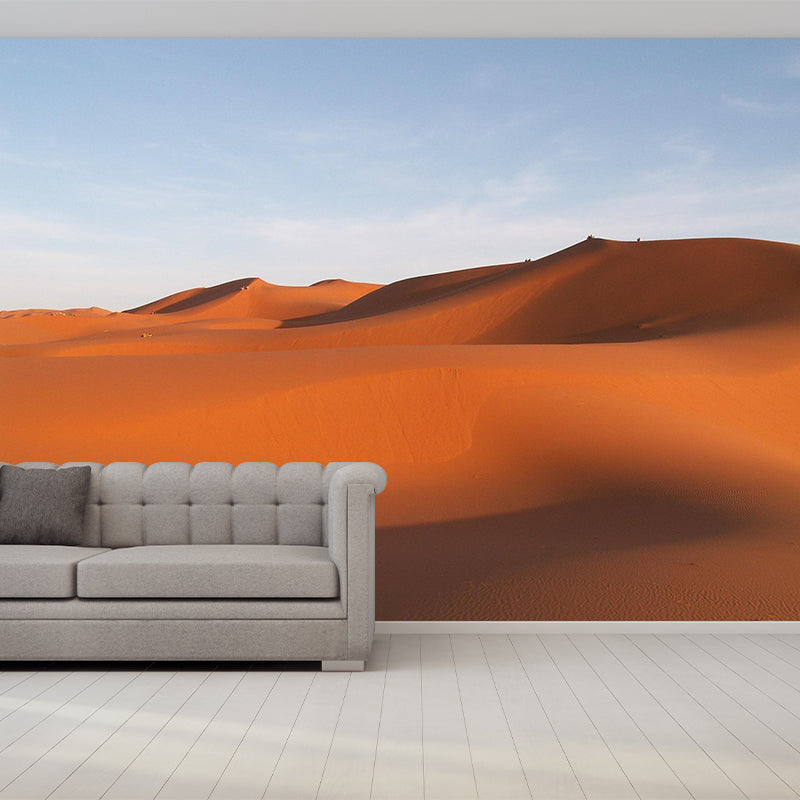 Soft Color Desert Landscape Mural Decal Modern Wall Covering for Sitting Room