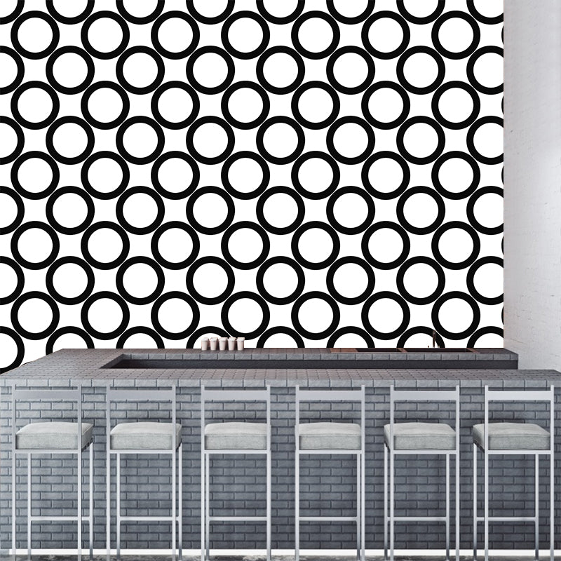 Illustration Geometry Mural Wallpaper Mildew Resistant Wall Covering for House Interior