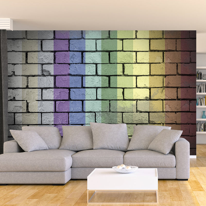 Brick Wall Covering Murals Environment Friendly Wallpaper Sitting Room Wall Decor
