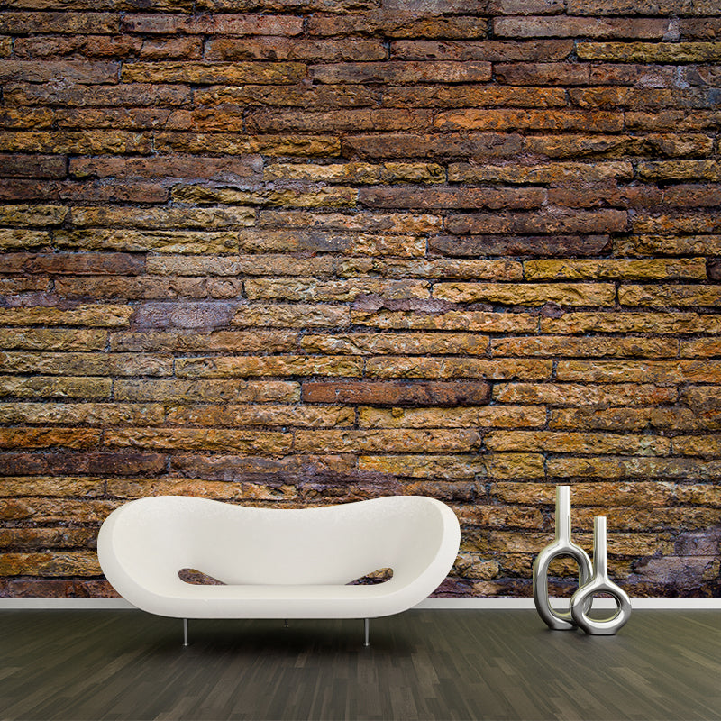 Customized Mural Industrial Style Brick Surface Wallpaper Sitting Room Wall Decor