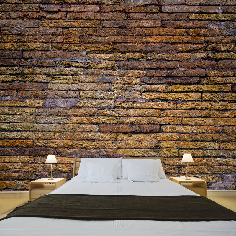 Customized Mural Industrial Style Brick Surface Wallpaper Sitting Room Wall Decor