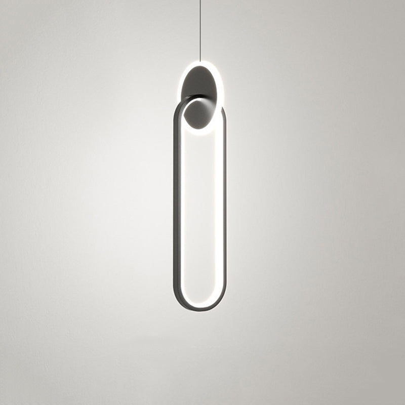 Minimalism LED Hanging Ceiling Light Metal 1-Light Ceiling Pendant Light