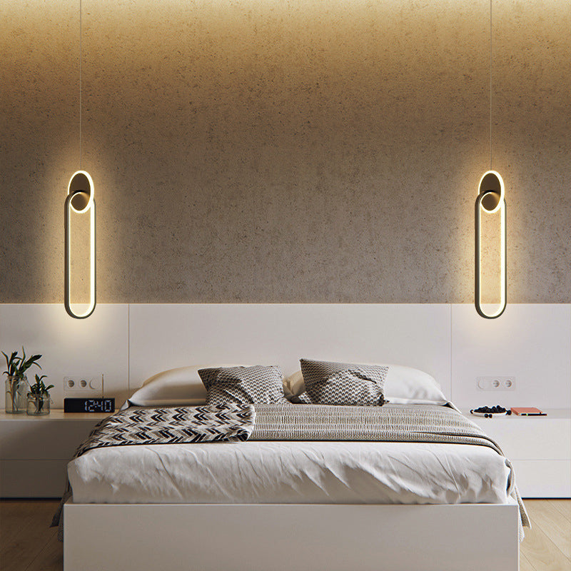 Minimalism LED Hanging Ceiling Light Metal 1-Light Ceiling Pendant Light