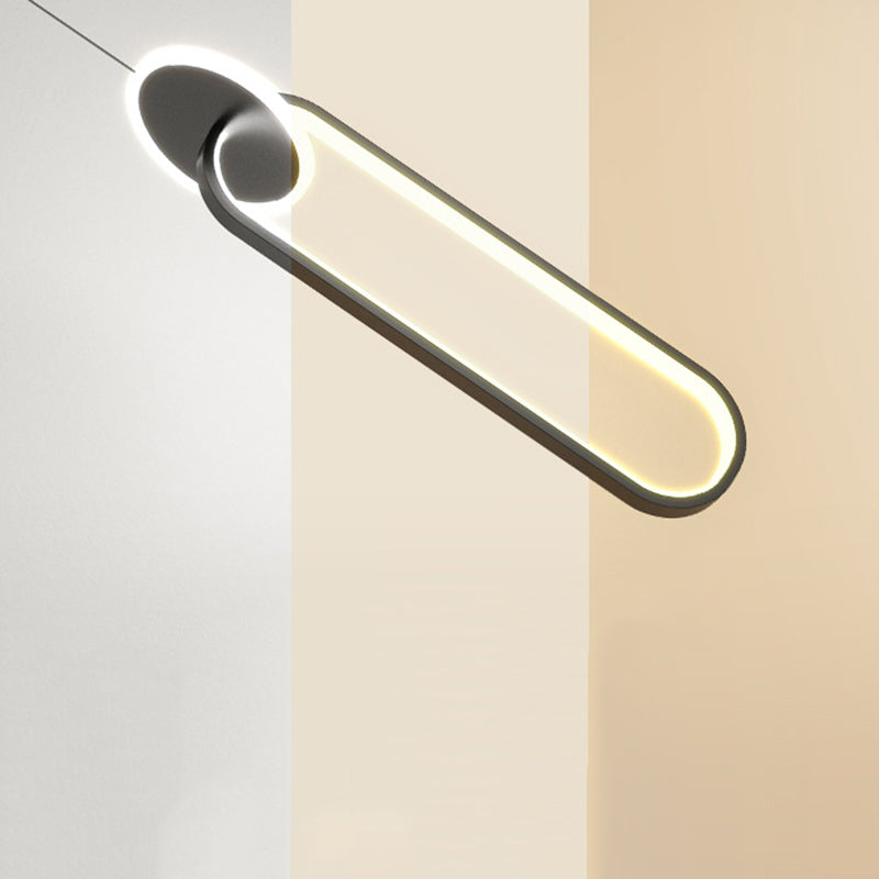 Minimalism LED Hanging Ceiling Light Metal 1-Light Ceiling Pendant Light