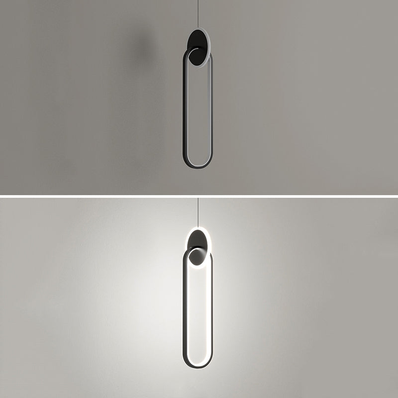 Minimalism LED Hanging Ceiling Light Metal 1-Light Ceiling Pendant Light