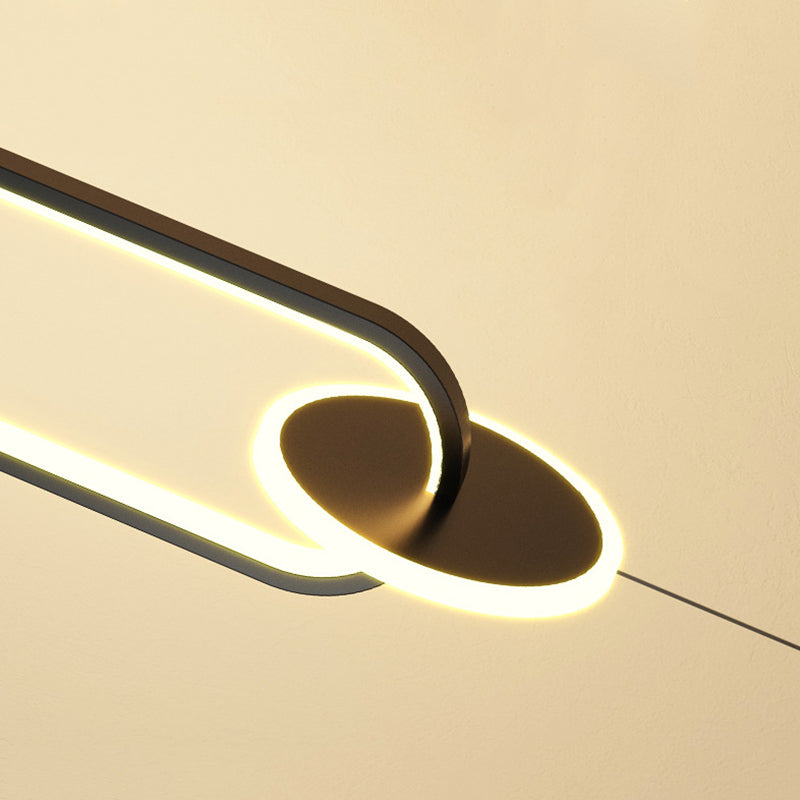 Minimalism LED Hanging Ceiling Light Metal 1-Light Ceiling Pendant Light