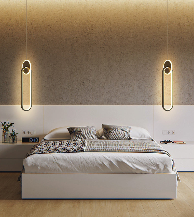 Minimalism LED Hanging Ceiling Light Metal 1-Light Ceiling Pendant Light