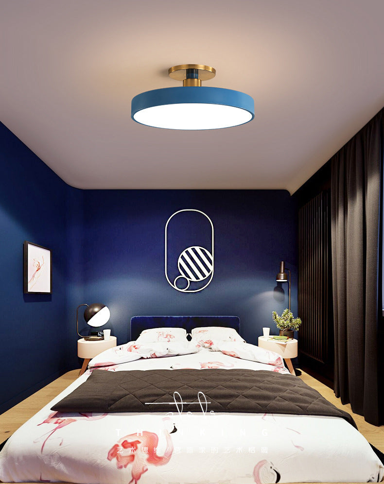 Metalen 1-lichts semi-inbouwlamp Moderne stijl cilinder semi-inbouwplafondverlichting