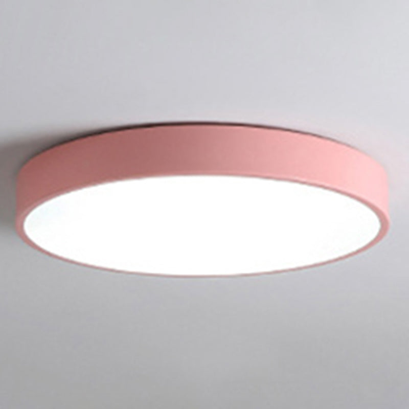 Metal Geometric Flush Mount Ceiling Lighting Fixture Modern Style 1-Light Flush Light