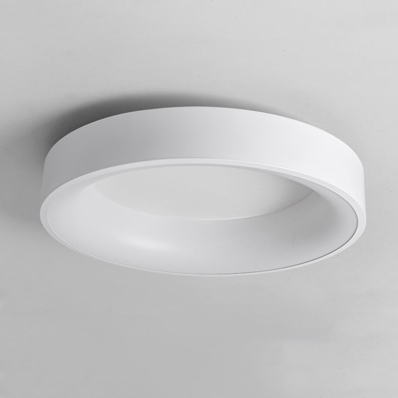 1-Light Round Shaped Flush Mount Light Modern Style Metal Led Flush Mount