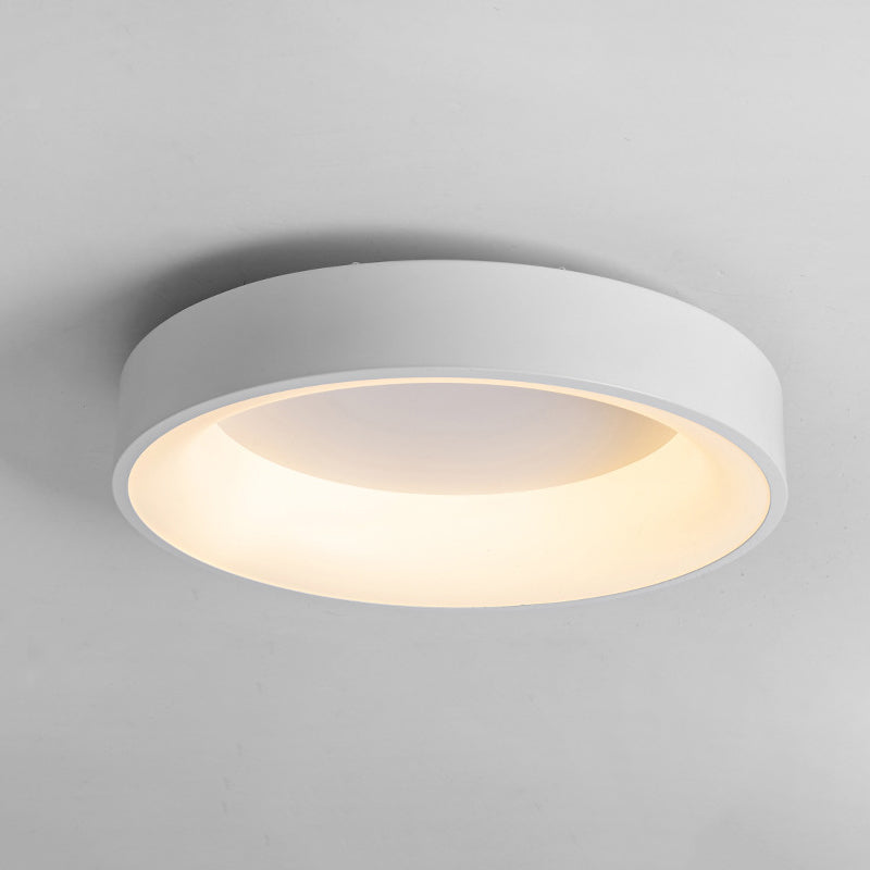 1-Light Round Shaped Flush Mount Light Modern Style Metal Led Flush Mount