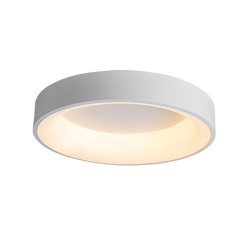 1-Light Round Shaped Flush Mount Light Modern Style Metal Led Flush Mount