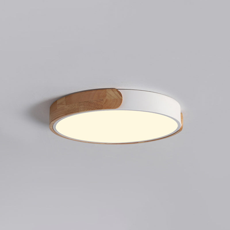 Modern Style 1-Light Flush Mount Light Fixtures Cylinder Metal Flush Ceiling Led Light Fixture