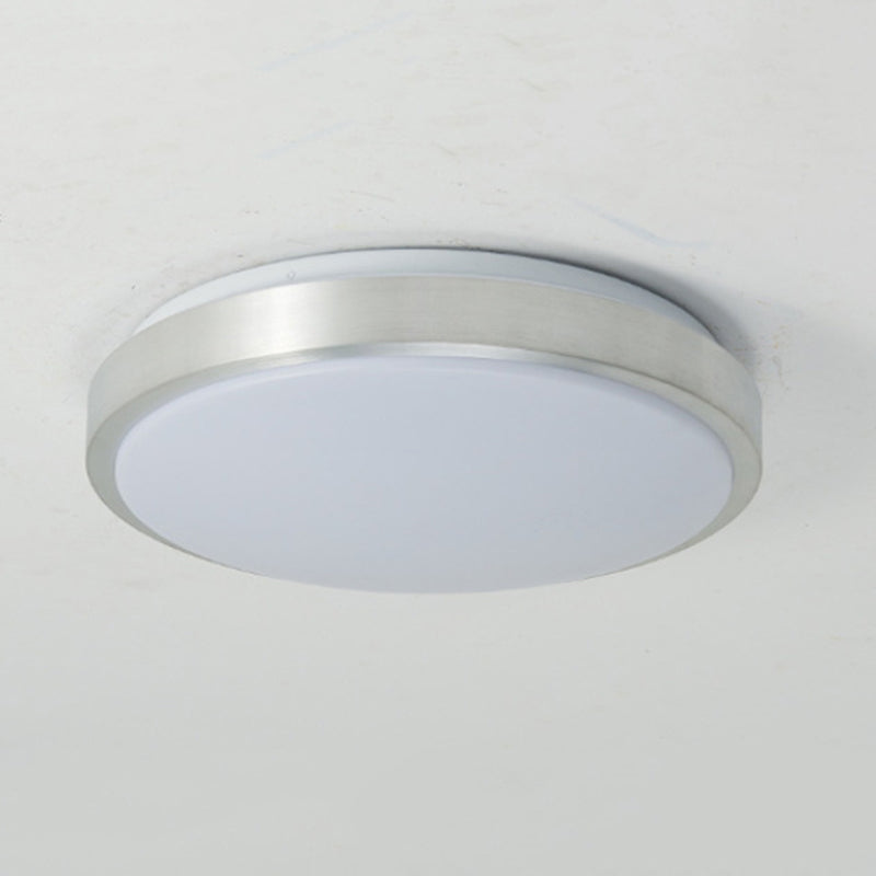 1-Licht Ronde Flush Mount Plafond Verlichtingsarmatuur Moderne Stijl Acryl Led Flush Licht