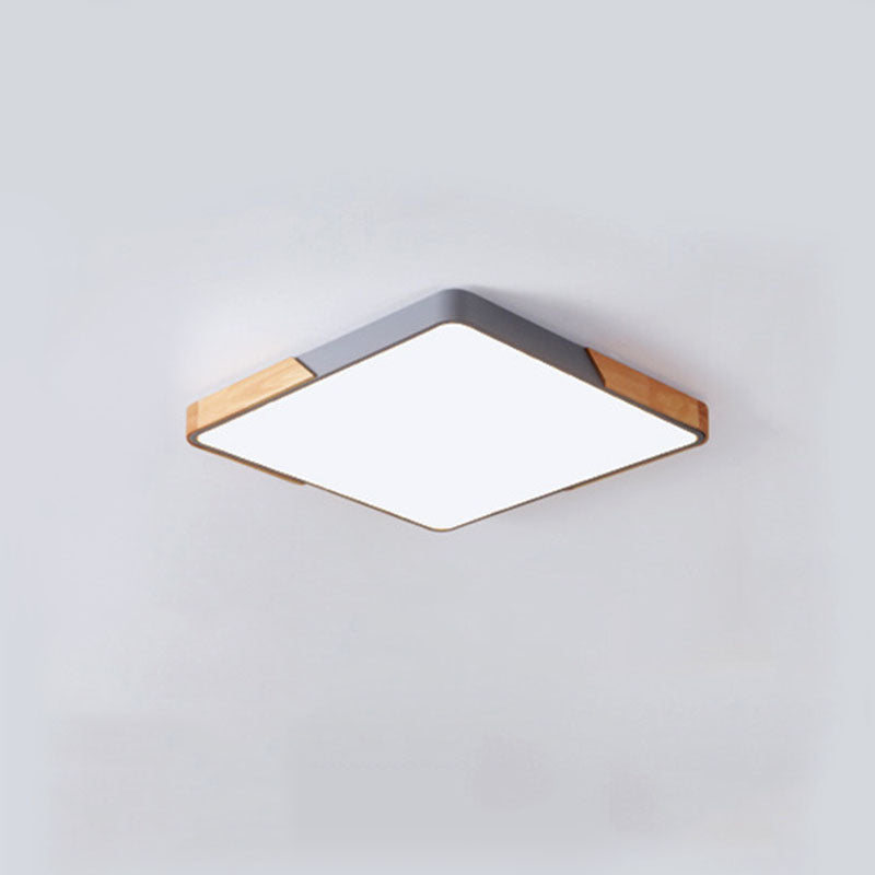 Rectangular Flush Mount Light Modern Style Metal 1 light Led Flush Mount