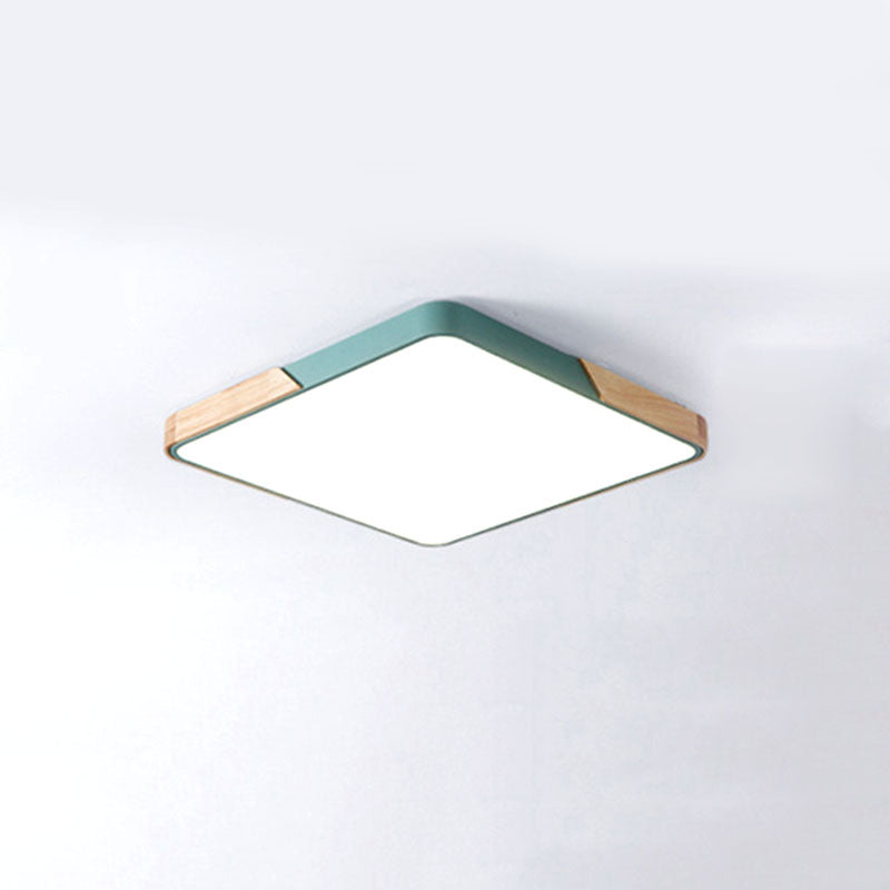 Rectangular Flush Mount Light Modern Style Metal 1 light Led Flush Mount