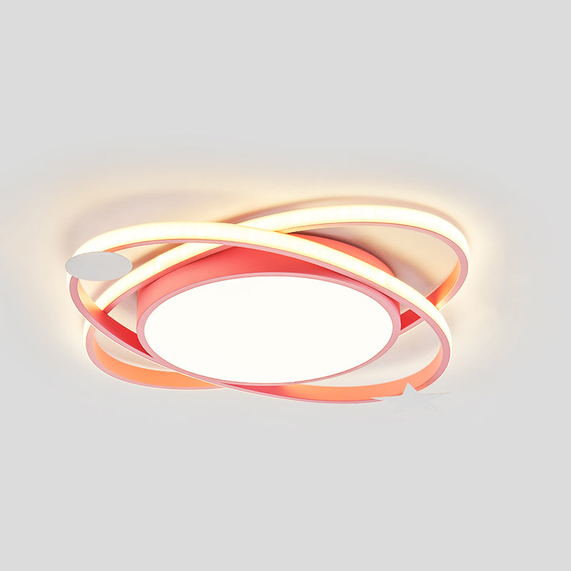 Metal geométrico de montaje ligero de estilo moderno 1 Cabeza de montaje de la cabeza de montaje de luces para niños habitación