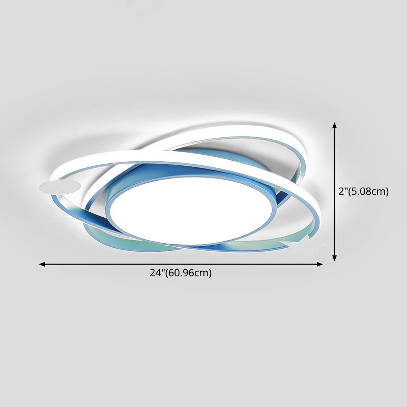 Metal geométrico de montaje ligero de estilo moderno 1 Cabeza de montaje de la cabeza de montaje de luces para niños habitación