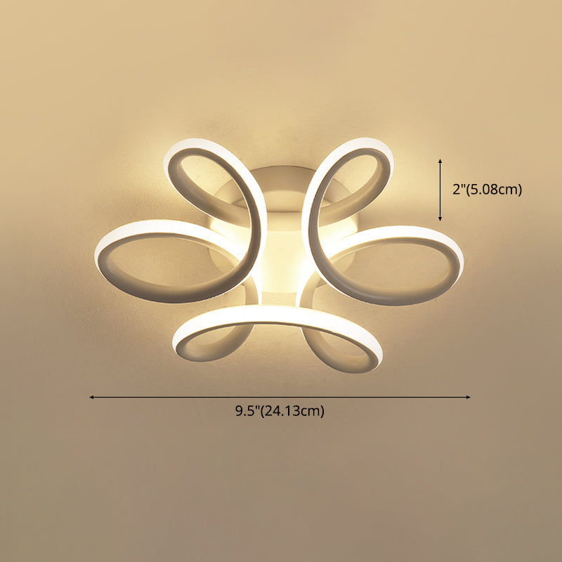 Moderne minimalistische LED-plafondlamp smeedijzeren lineaire inbouw met acryl kap