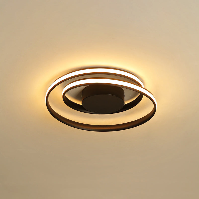 Plafonnier LED linéaire en silicone dans un plafonnier d'intérieur en aluminium de style concis moderne