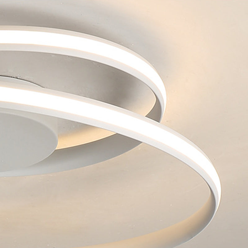 Plafonnier LED linéaire en silicone dans un plafonnier d'intérieur en aluminium de style concis moderne