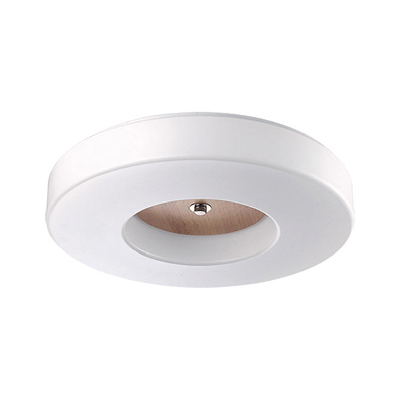 Wooden Circular LED Ceiling Light in Modern Creative Style Acrylic Flush Mount for Living Room