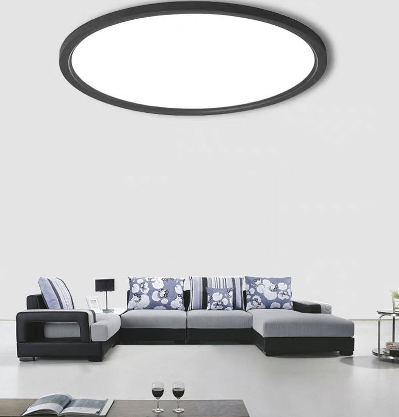 1-Licht-Unterputzleuchte aus Aluminium im modernen Stil, runde, bündige Deckenleuchten