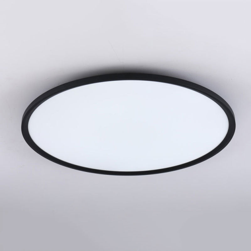 1-Licht-Unterputzleuchte aus Aluminium im modernen Stil, runde, bündige Deckenleuchten