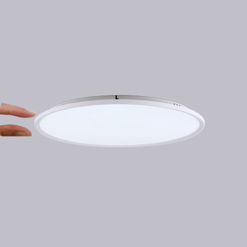 1-Licht-Unterputzleuchte aus Aluminium im modernen Stil, runde, bündige Deckenleuchten