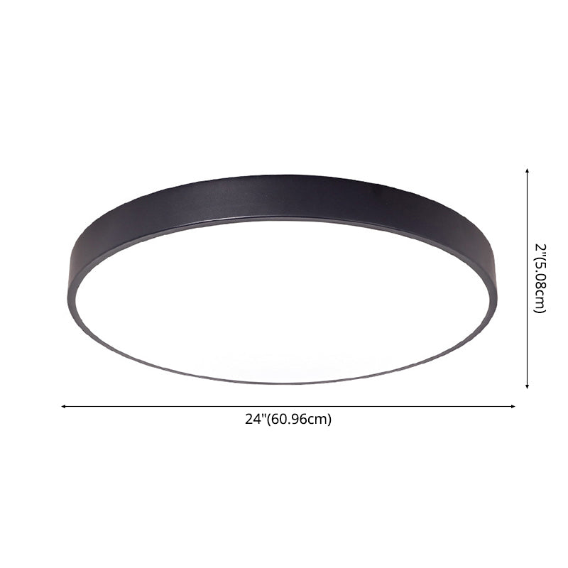Cylinder Metal Led Surface Mount Ceiling Lights 1-Light Modern Style Flush Mount Light