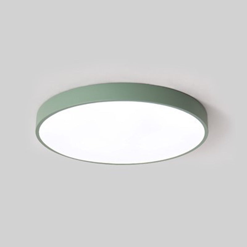 Cylinder Metal Led Surface Mount Ceiling Lights 1-Light Modern Style Flush Mount Light