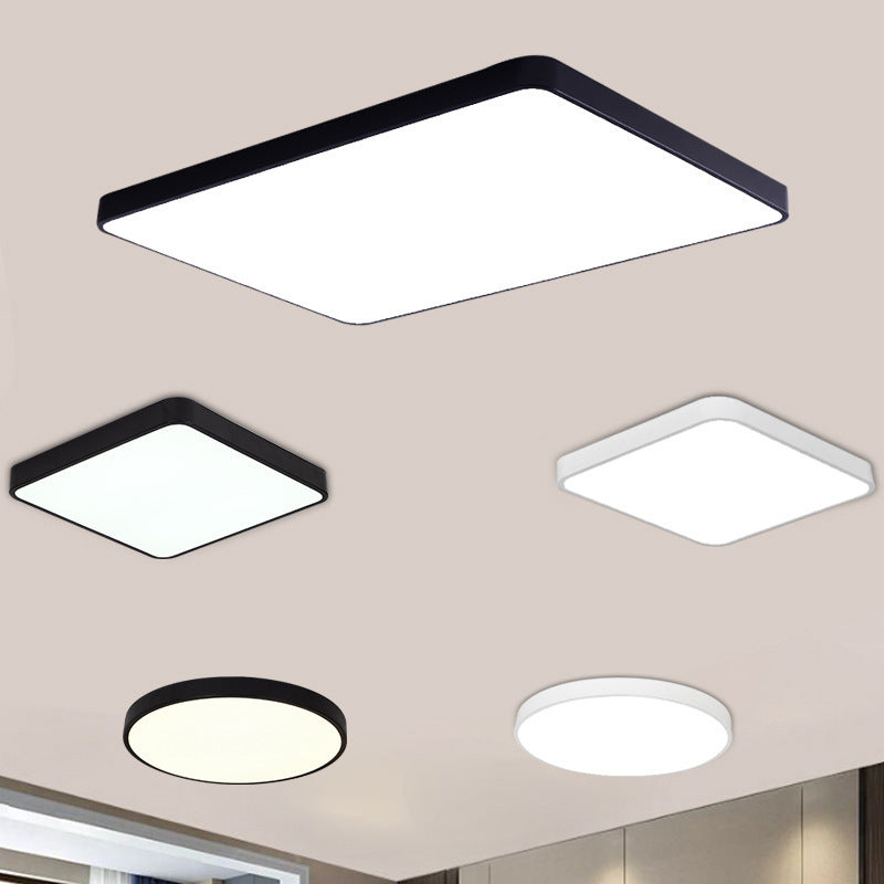 Plafonniers géométriques à montage en surface à 1 lumière LED, luminaires encastrés en métal de style moderne