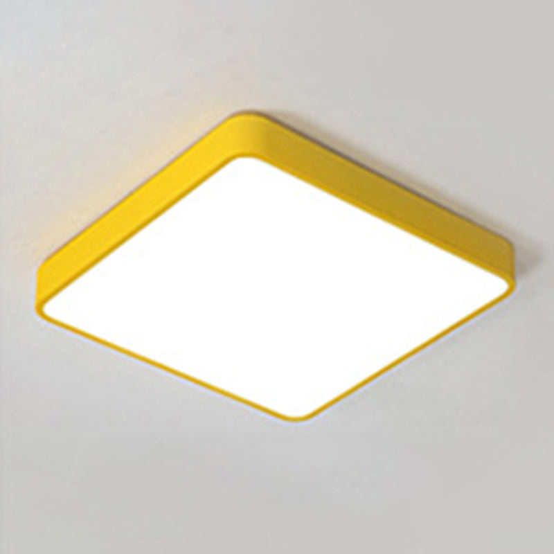 Plafonniers géométriques à montage en surface à 1 lumière LED, luminaires encastrés en métal de style moderne