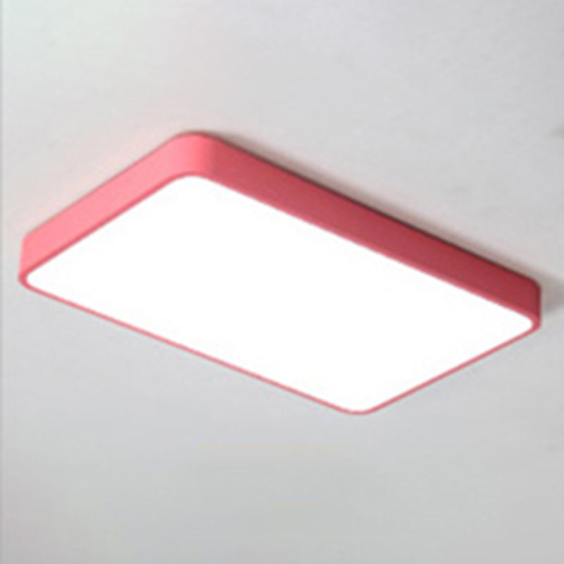 Plafonniers géométriques à montage en surface à 1 lumière LED, luminaires encastrés en métal de style moderne