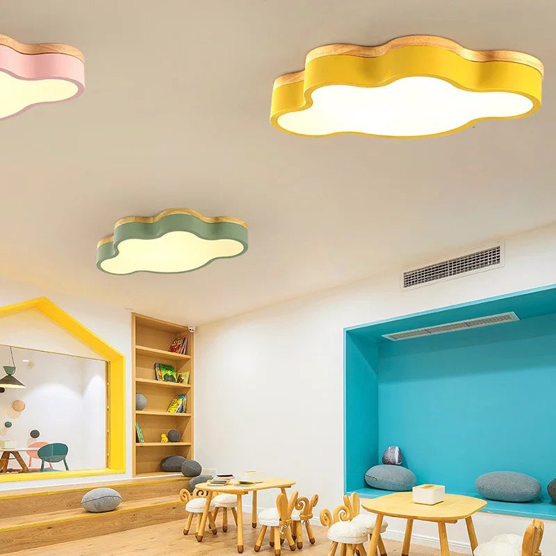 Moderne, wolkenförmige Unterputzbeleuchtung aus Metall mit 1 LED-Unterputzleuchte