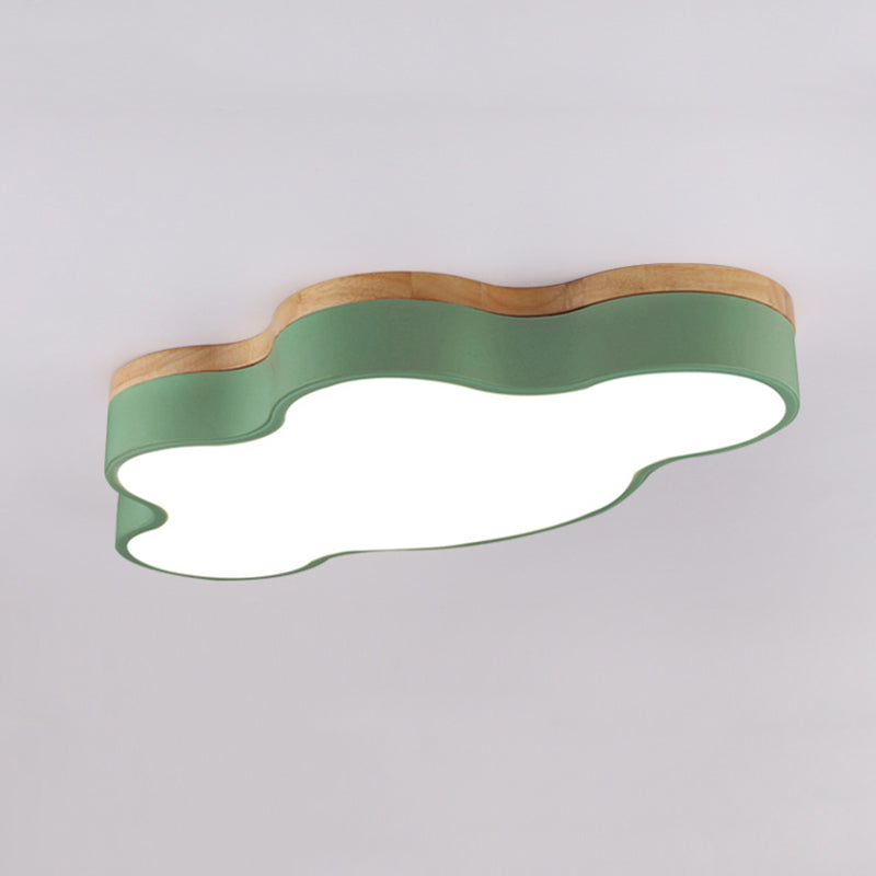 Moderne, wolkenförmige Unterputzbeleuchtung aus Metall mit 1 LED-Unterputzleuchte