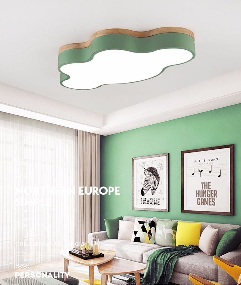 Moderne, wolkenförmige Unterputzbeleuchtung aus Metall mit 1 LED-Unterputzleuchte