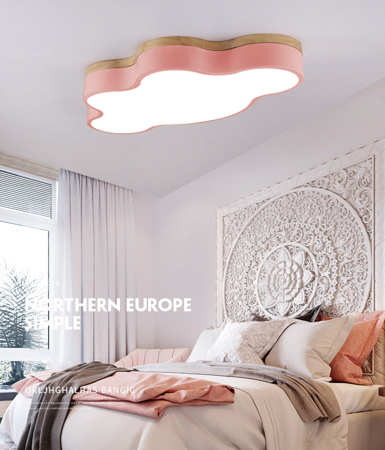 Moderne, wolkenförmige Unterputzbeleuchtung aus Metall mit 1 LED-Unterputzleuchte