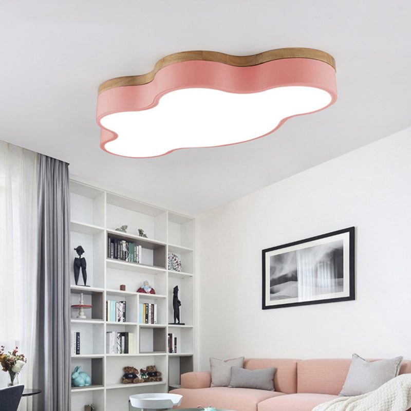 Moderne, wolkenförmige Unterputzbeleuchtung aus Metall mit 1 LED-Unterputzleuchte