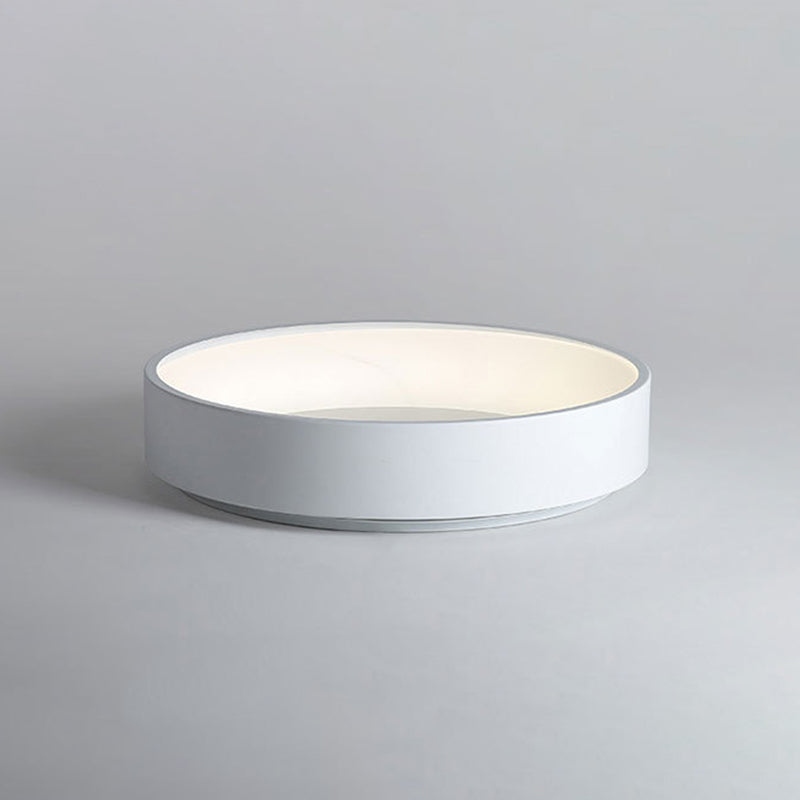 Modern Nordic LED Macaron Ceiling Light Aluminium Circular Flush Mount with Acrylic Shade