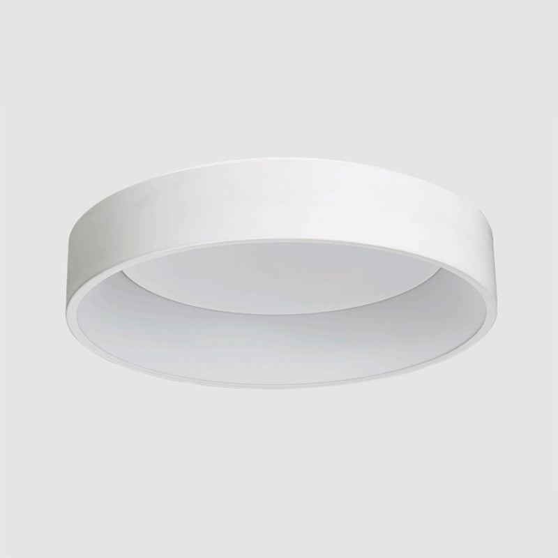 Modern Nordic LED Macaron Ceiling Light Aluminium Circular Flush Mount with Acrylic Shade