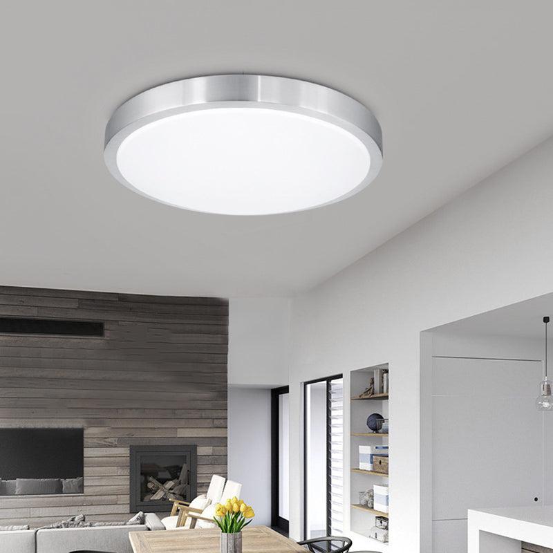 Round 1-Light Flush Mount Ceiling Lights Acrylic Modern Style Flush Ceiling Light Fixtures