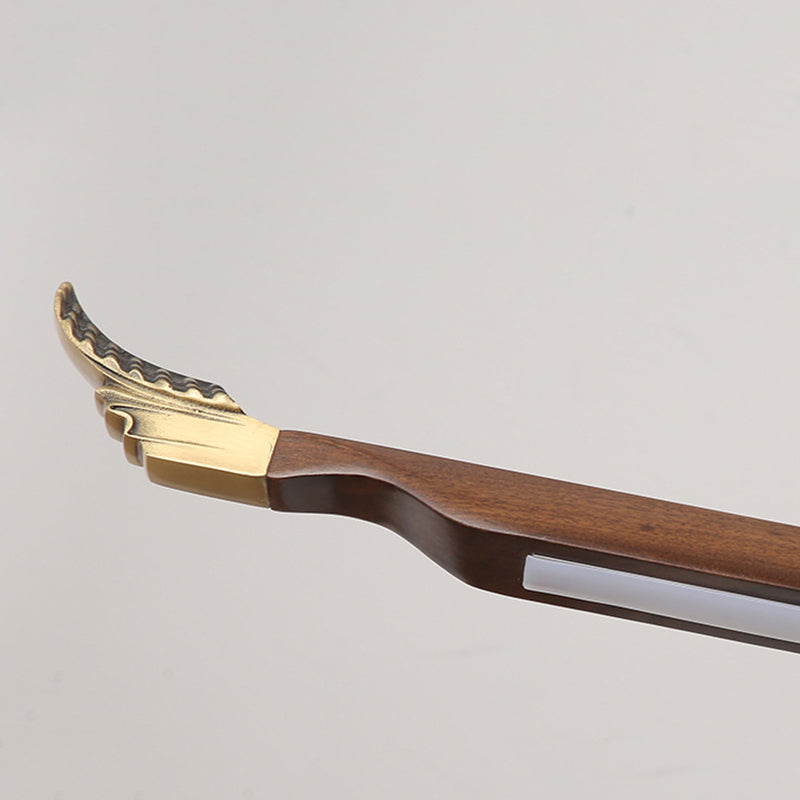 Wood Hanging Pendant Lights Nordic Modern Linear Hanging Lamps for Tea Room