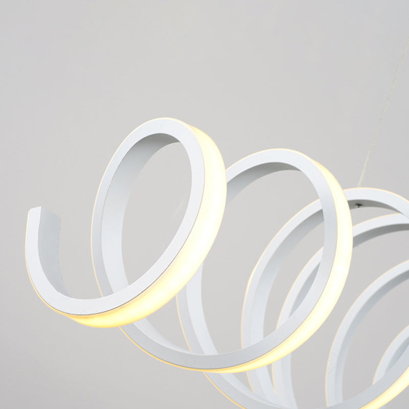 Lampada dell'isola a LED in metallo lineare Light a soffitto moderno Light per sala da pranzo