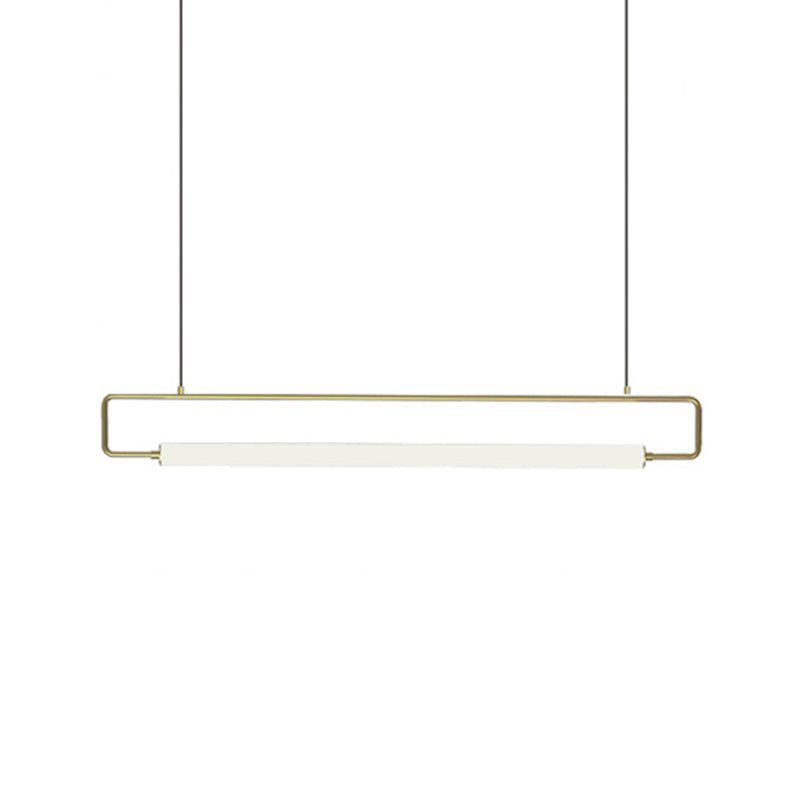 1 lustre linéaire luminaire lumières pendantes modernes éclairage métallique île