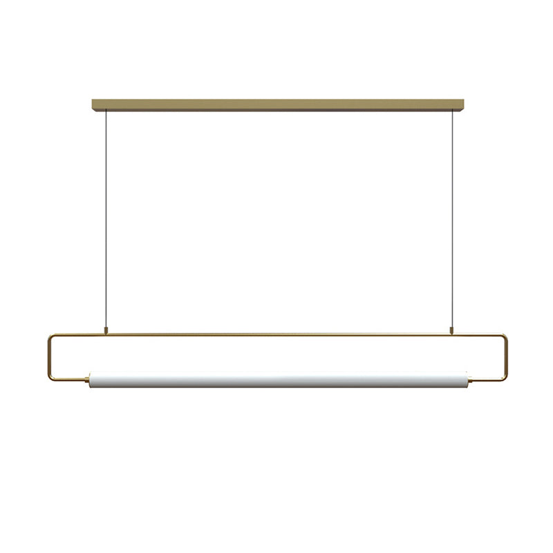 1 lustre linéaire luminaire lumières pendantes modernes éclairage métallique île