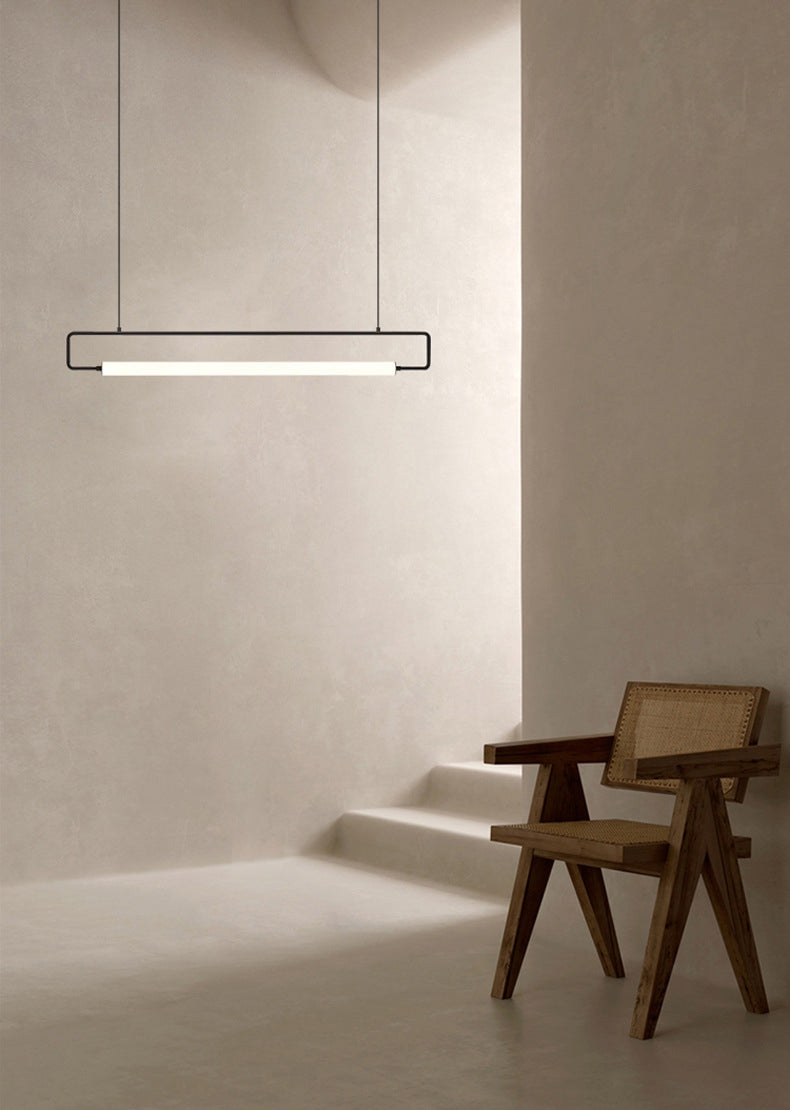 1 lustre linéaire luminaire lumières pendantes modernes éclairage métallique île