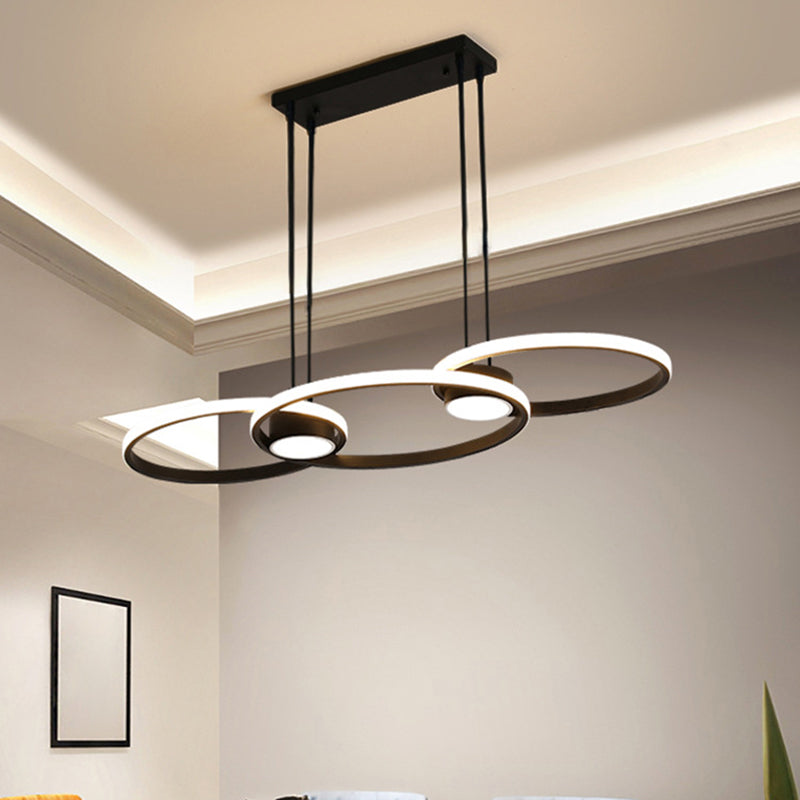 Circles Island Lighting Modern Pendant Chandelier Metal Island Light Fixture